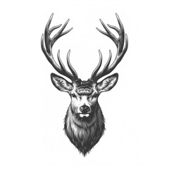 Logo illustration of a stag ver1
