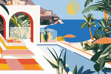 Fototapeta premium Mediterranean landscape