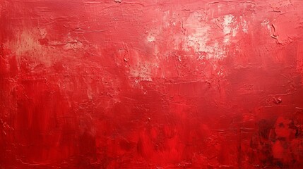 Red texture of oil paint strokes on canvas. Rough, brutal strokes. Artistic background
