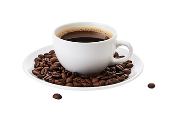 Cup of Coffee Isolated On Transparent Background