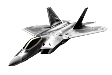 Fotobehang The F 22 Raptor Isolated On Transparent Background © Yasir