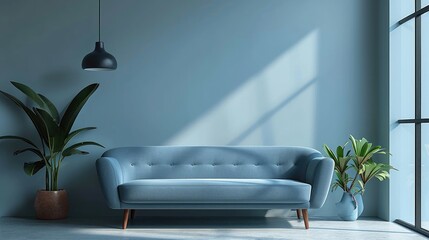 Sofa. Interior of modern sofa minimal design