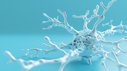 3d illustration of a dendrite