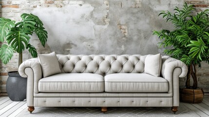 Fototapeta premium Sofa. Interior of modern sofa minimal design
