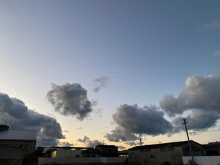 Fototapeta premium 住宅地の夕空