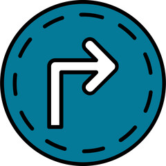 Turn Right Icon