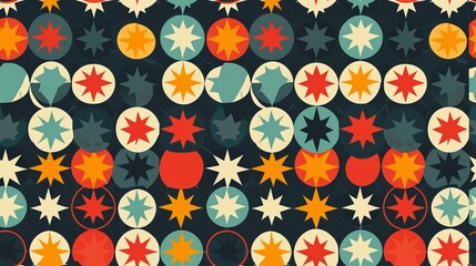 seamless pattern with stars