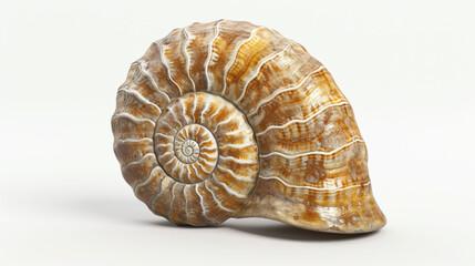 nautilus shell isolated on white