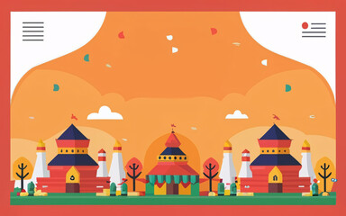 Cultural Festival Celebration Background, poster, banner. Diverse Traditions and Global Unity Promotion Design.