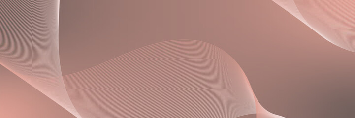 Abstract background vector orange, peach fuzz with dynamic waves for wedding business. Futuristic backdrop with network wavy lines. Premium template with stripes and gradient mesh for banner or poster