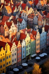 Gdansk old town and famous scenery, Poland. Generative ai © Zedspider