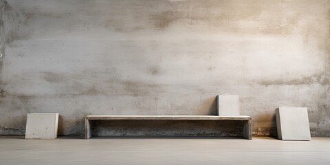 Concrete surfaces for art displays and models.