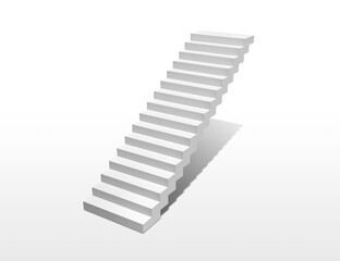 white stairs, transparent background