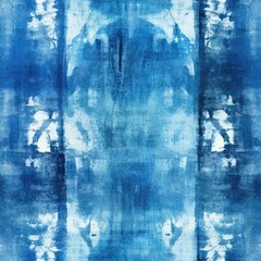 Blue and White Abstract Painting on Canvas for Art Enthusiasts