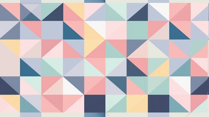 Seamless pastel background with triangles