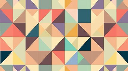 Fototapeta premium Seamless pastel background with triangles