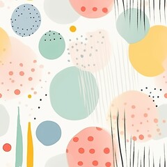 Colorful Abstract Background With Dots and Lines