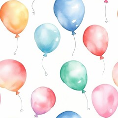Colorful Balloons Soaring Through the Sky in a Joyful Display of Celebration