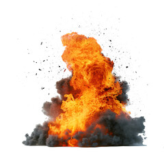 Fire Accident isolated transparent background white background no background, png 
