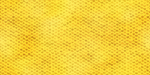 Sunny yellow pique fabric in a seamless grunge pattern. Vector background with fabric texture for sport style t-shirts and waffle towels.
