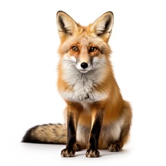 Obraz premium Photo of fox isolated on white background