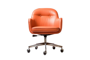 Sleek Office Chair Isolated On Transparent Background