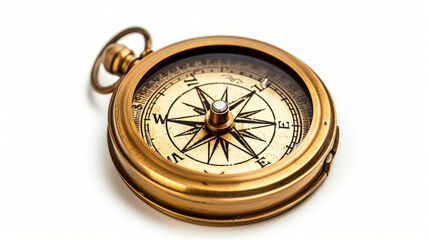 Antique golden compass
