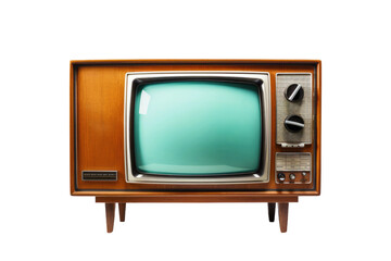 Vintage Television Classics Isolated On Transparent Background
