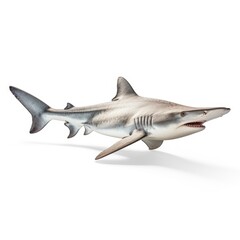 Photo of hammerhead shark isolated on white background