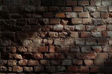 brick wall with white brick pattern