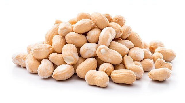 Salted peanuts isolated.. Generative AI