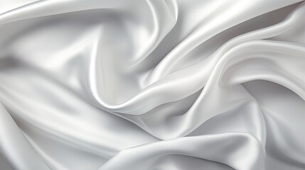 Obraz premium White gray satin texture. Generative AI