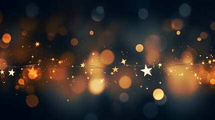 Abstract glitter lights background. Blurred bokeh effect