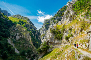 Ruta del Cares in Picos de Europa National Park, Spain	