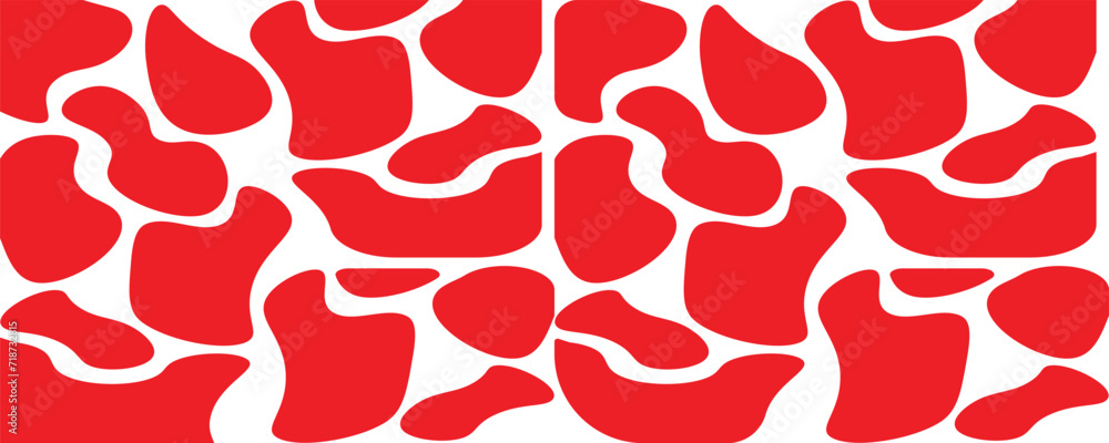 Fototapete abstract random blob shapes vector. creative blob shapes background illustration