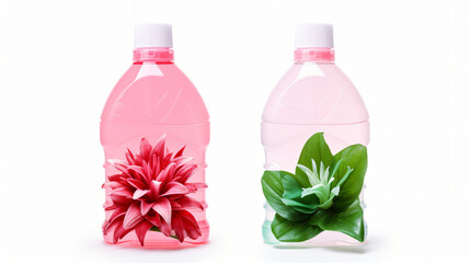 Plastic bottle of FAIRY dishwashing liquid Pink - obrazy, fototapety, plakaty