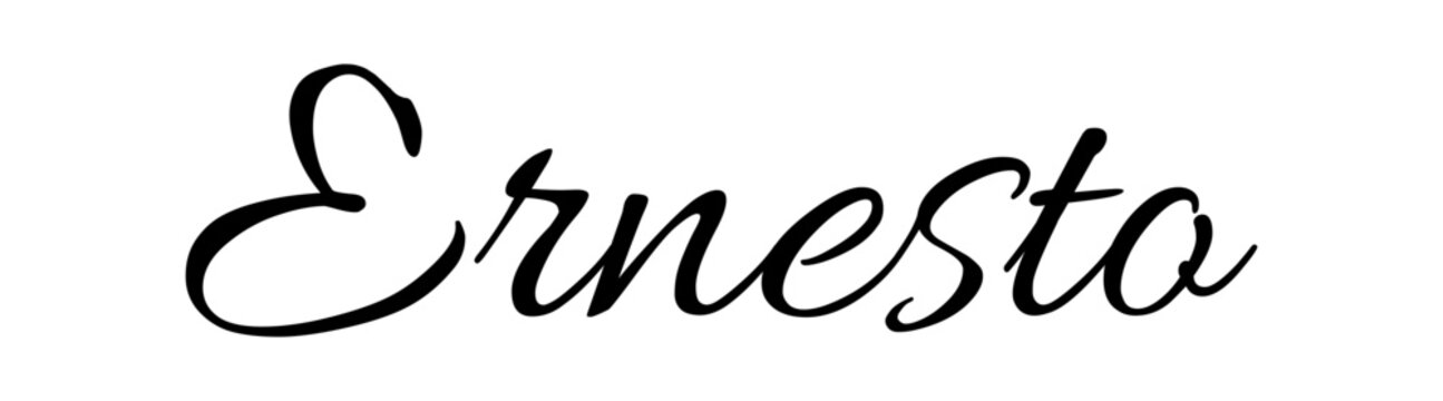 Ernesto - black color - name - ideal for websites, emails, presentations, greetings, banners, cards, books, t-shirt, sweatshirt, prints, cricut, silhouette,	