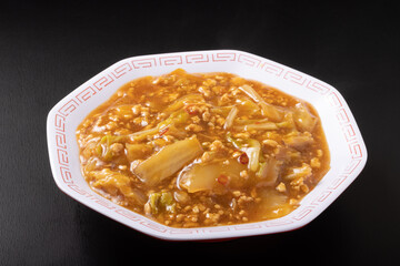 白菜の鶏マーボー