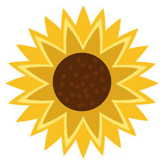 flat sun flower element