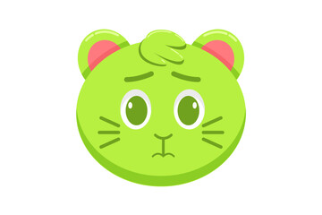Cute Cat Expression Sticker Design