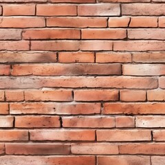 Seamless Pattern of a Red Brick Wall