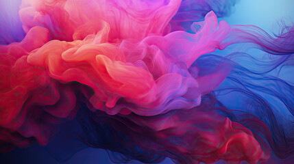 Obraz premium A liquid blend of colorful ink. Create stunning light wave shades in mesmerizing abstract designs.