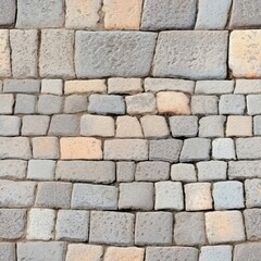 Fototapeta premium Close Up of Small Brick Wall, Detailed and Textured Pattern for Backgrounds or Design Projects