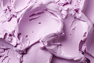 Close-up of textured purple black currant flavored ice cream. The perfect refreshing summer treat