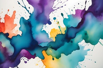 Abstract Captivating Watercolor Stains background