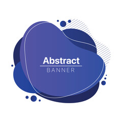 Vector abstract blob banner purple gradient
