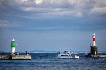 lighthouse in the port