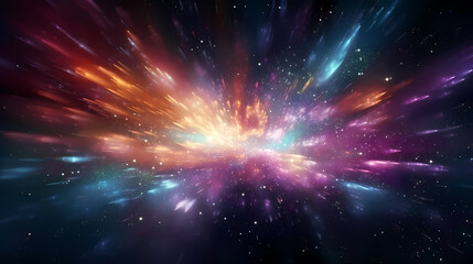 Fototapeta premium Neon speed abstract background, digital abstract background