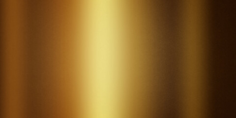 Refraction on gold metal wall grunge texture, abstract background