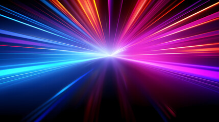 Line glowing motion blur illustration light background, energy neon light, effect bright line glowing motion blur